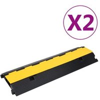 Protector de Cables de Goma con 2 Canales, 100 cm