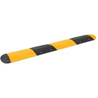 Badén de Velocidad Goma Amarillo y Negro Vidaxl 226x32,5x4 Cm