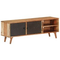 Mueble de TV de Madera Maciza de Acacia 112x30x40 cm