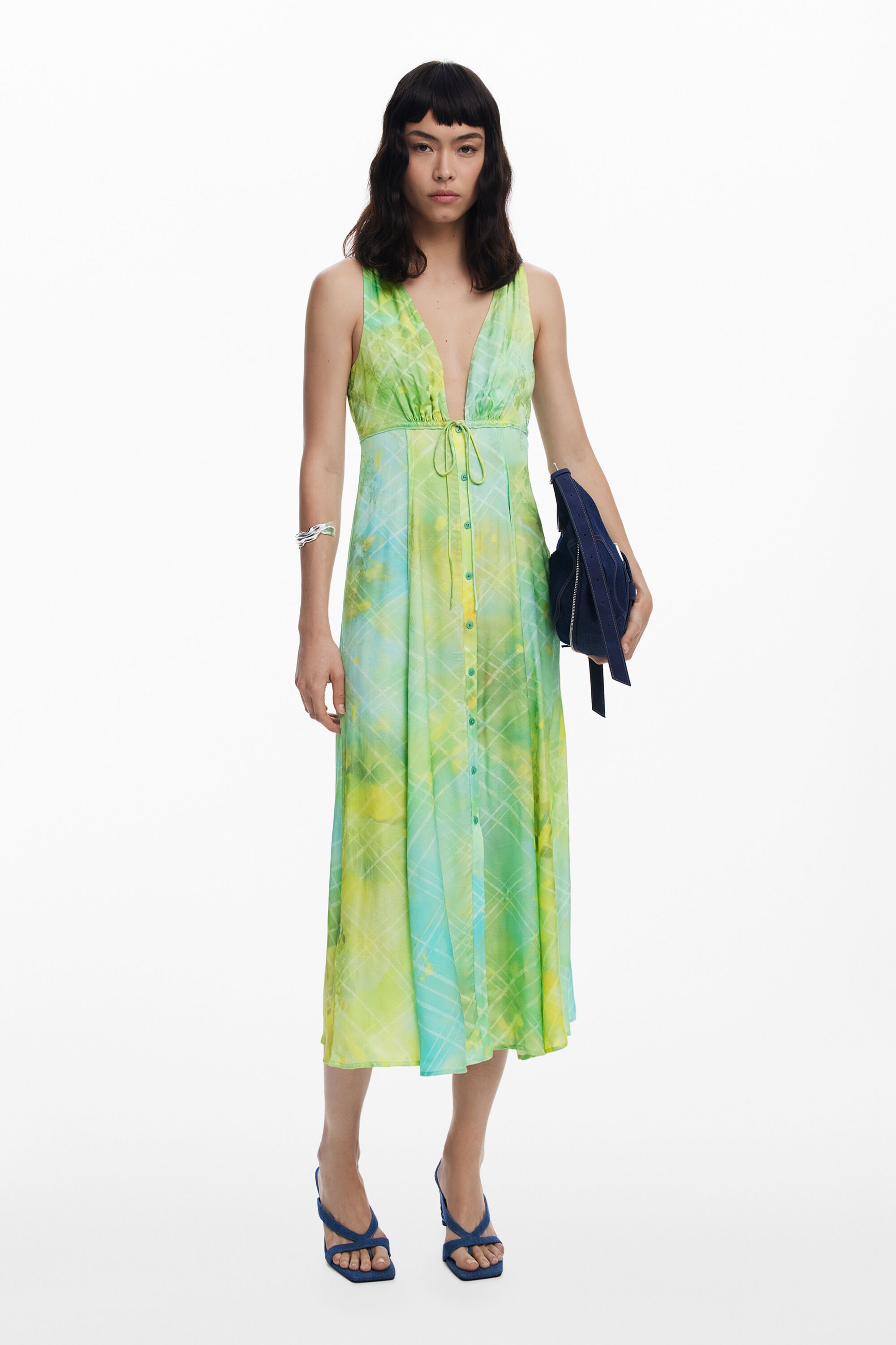 Vestido largo botones fehombre