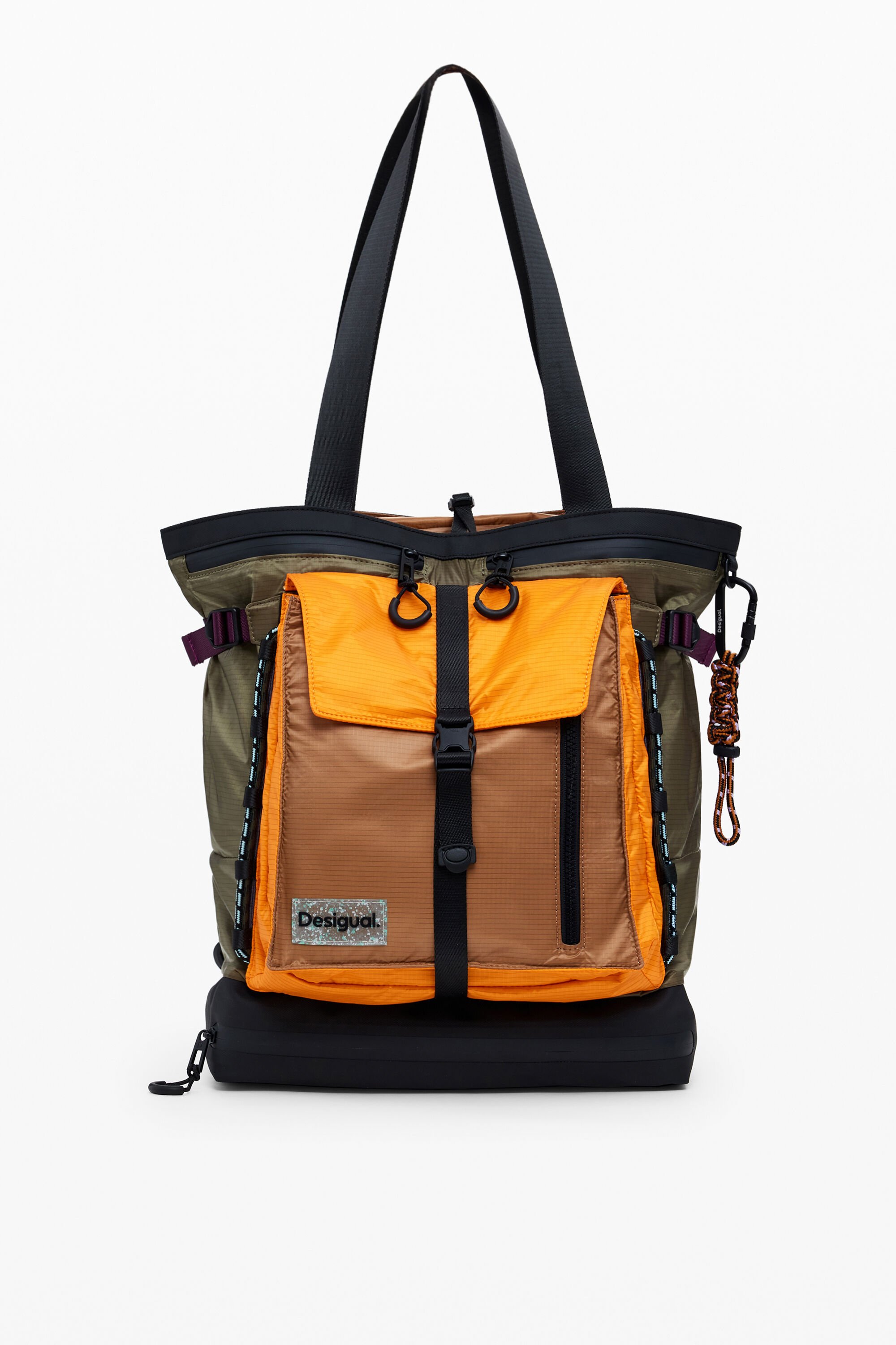 Mochila tote de nylon grande para hombre