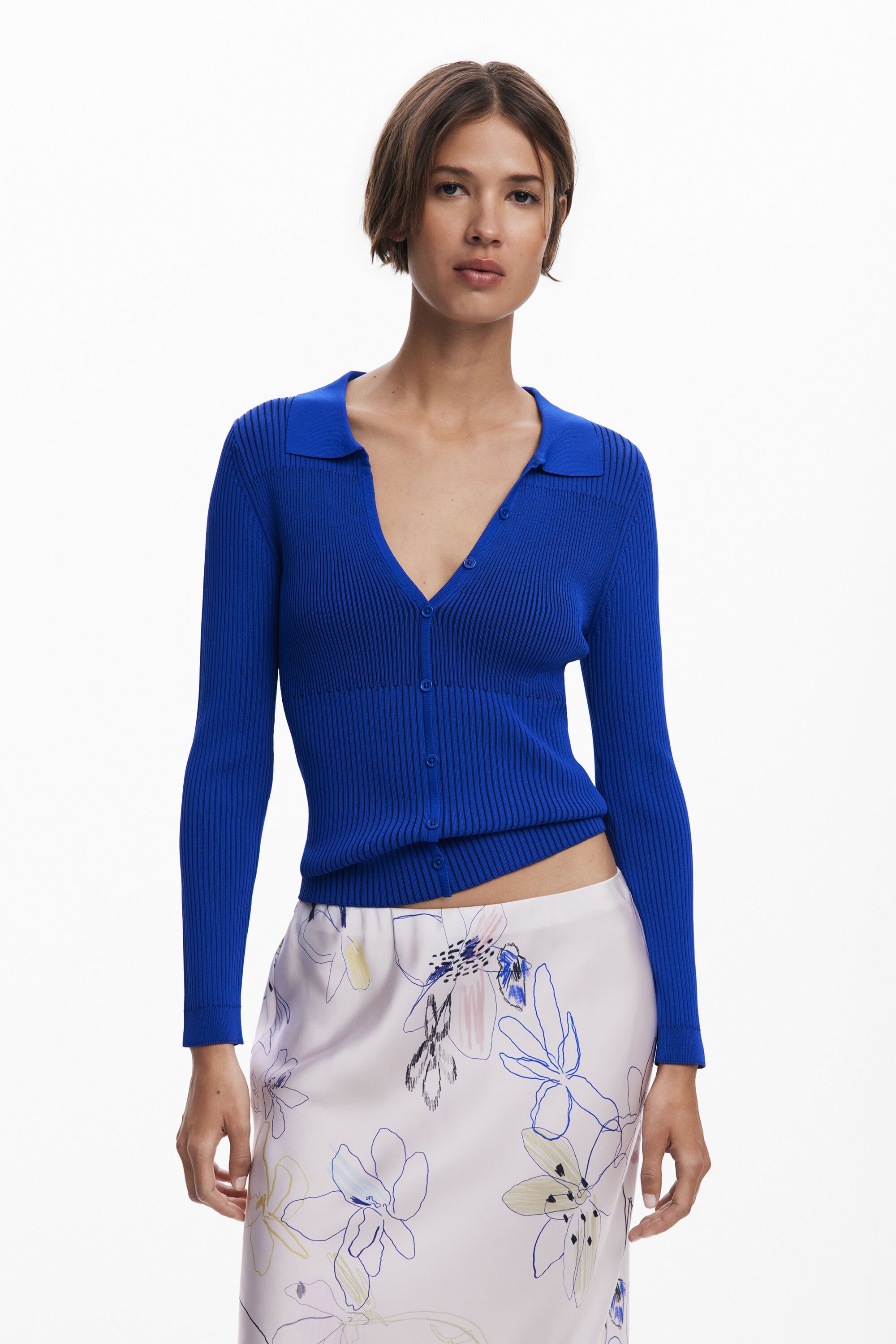 Jersey fino botones Desigual para hombre