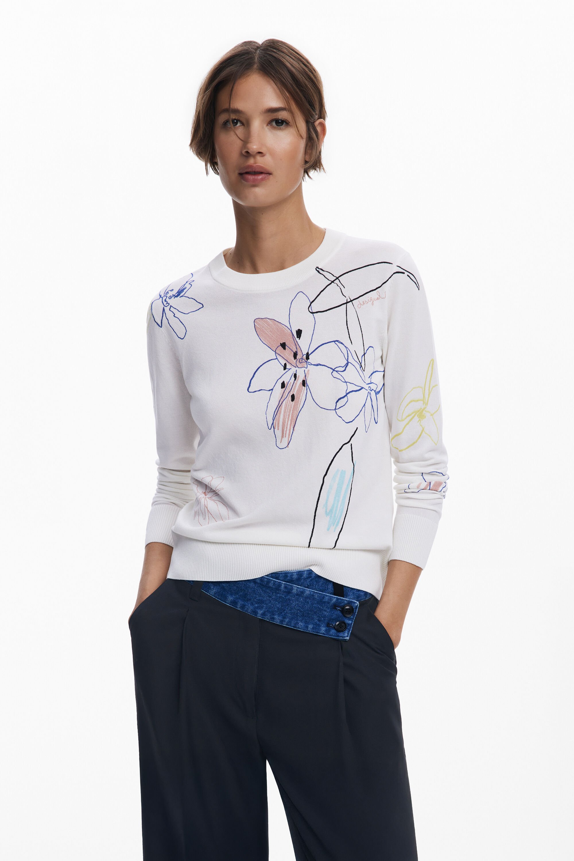 Jersey Desigual florales para mujer