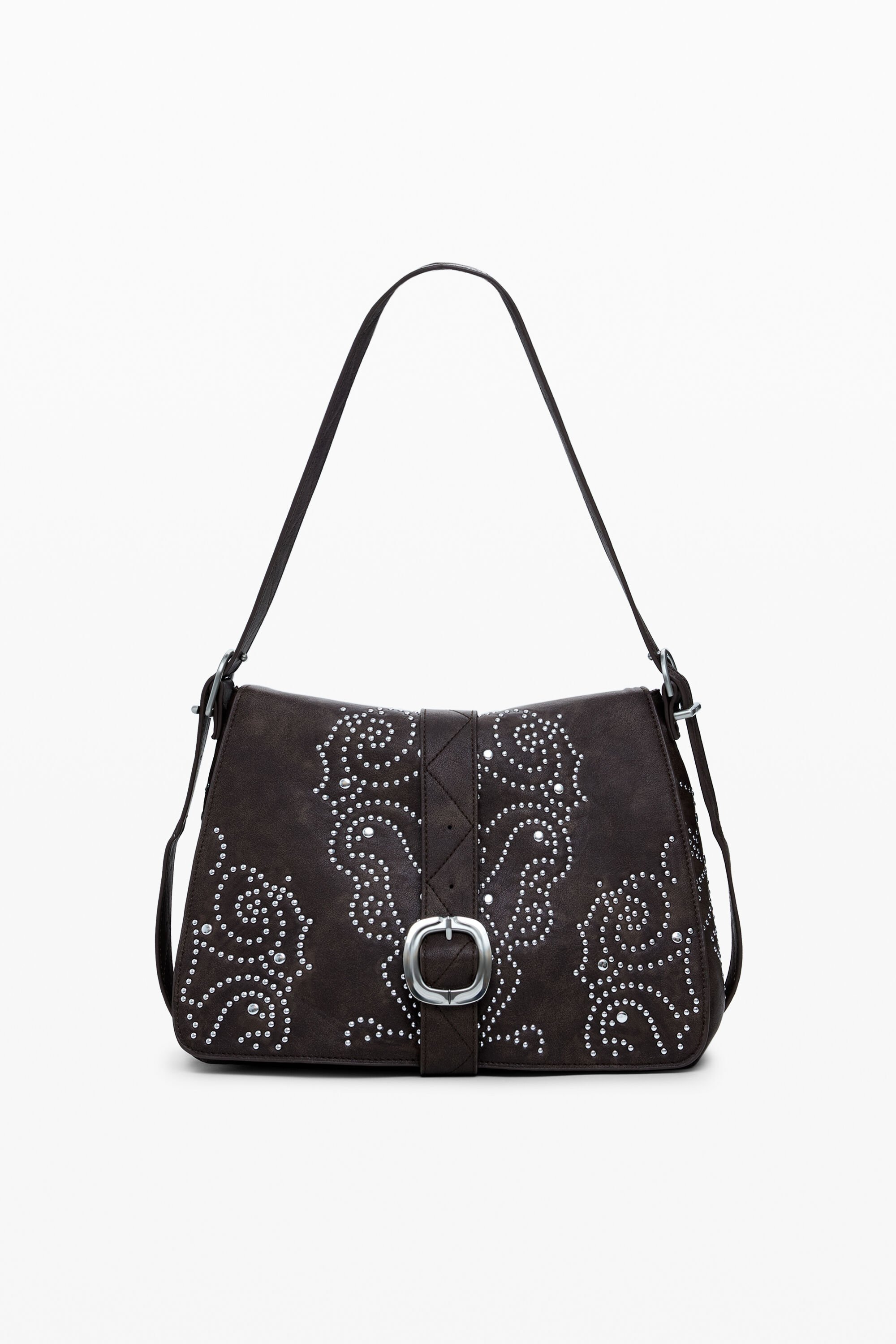 Bolso Desigual de Piel con Hebilla Mediano para Mujer