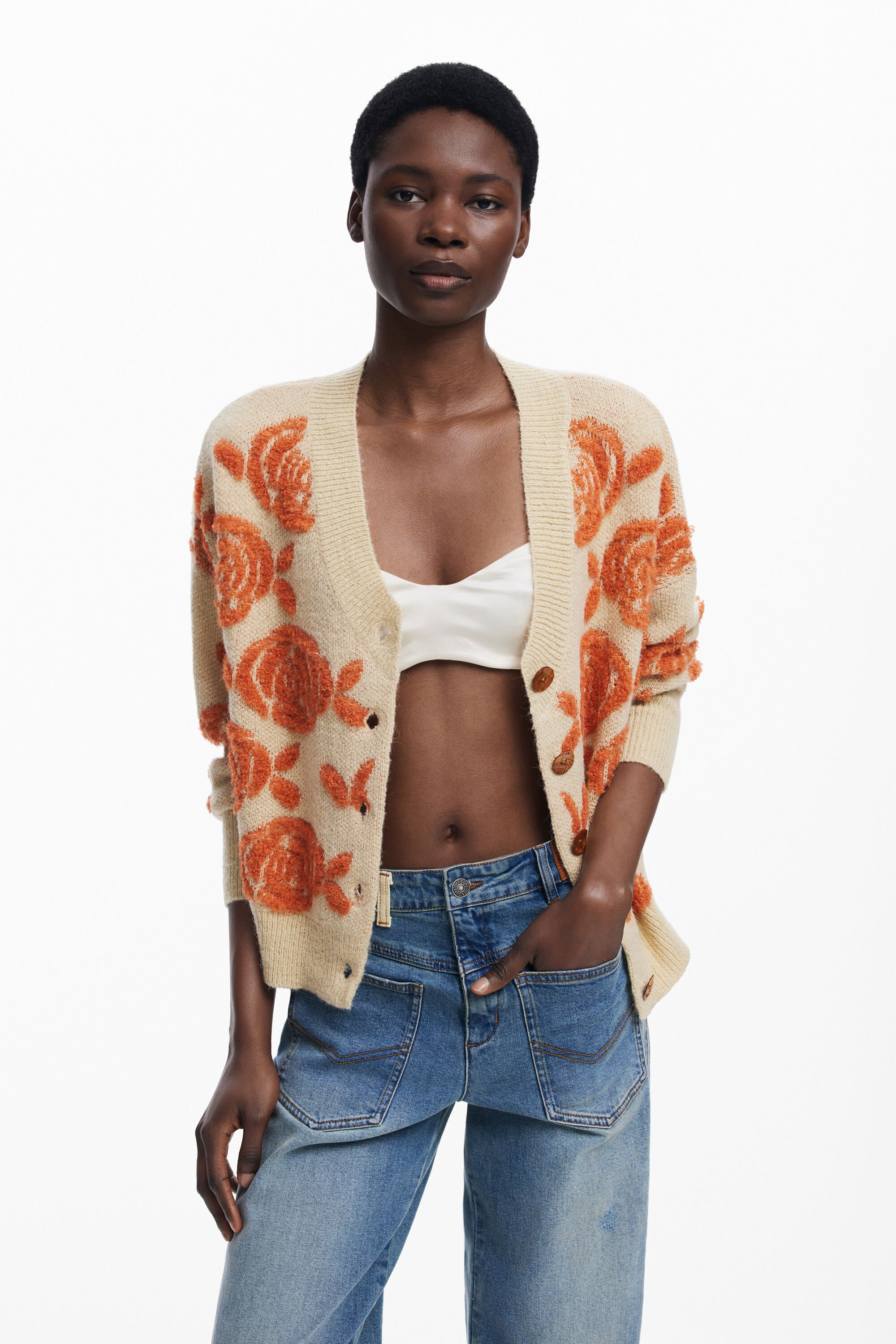 Desigual Jersey con botones para hombre