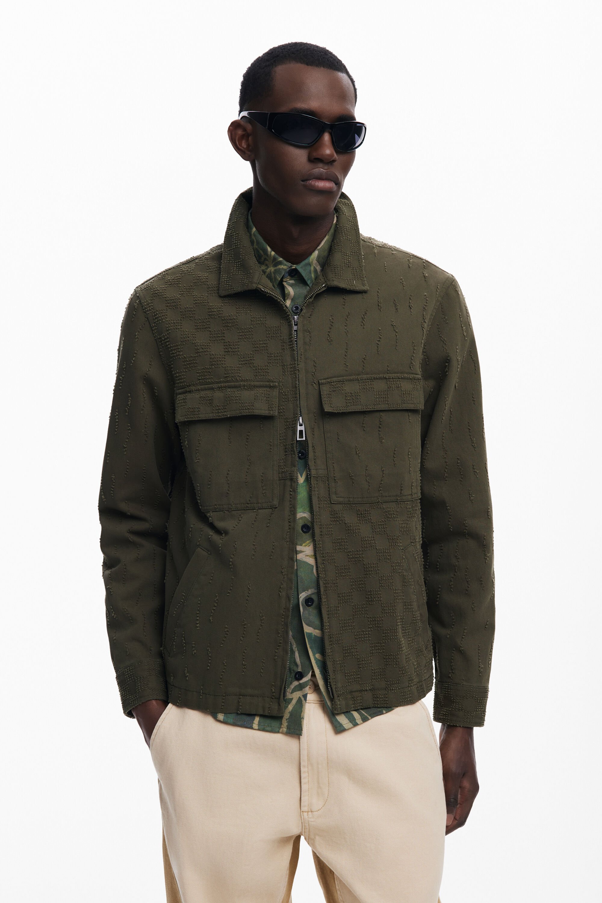 Chaqueta doble cremallera hombre Desigual