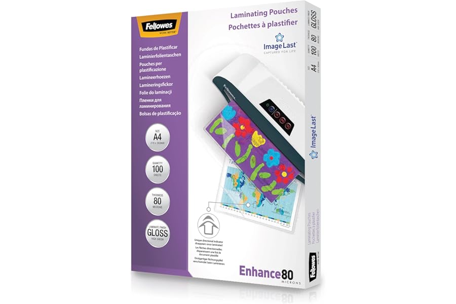 Fellowes Fundas de Plastificar A4 100 hojas 160 micras