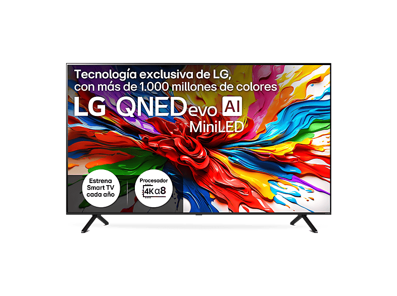 TV LG QNED 75" UHD 4K Smart TV NanoCell con Procesador α8 AI Processor 4K Gen2