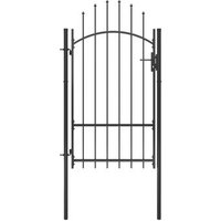 Puerta de jardín de acero Vidaxl 1x2.2 M
