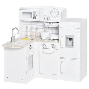 Homcom Cocina Infantil de Madera con Encimera y Fregadero