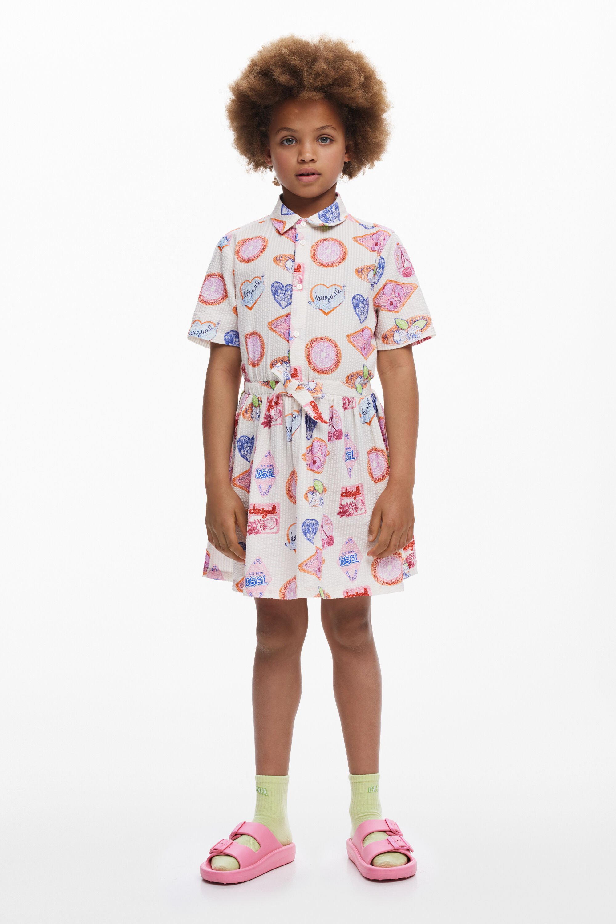 Desigual Vestido camisero sellos fehombre