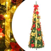Árbol de Navidad Desplegable 210 cm con 200 LED