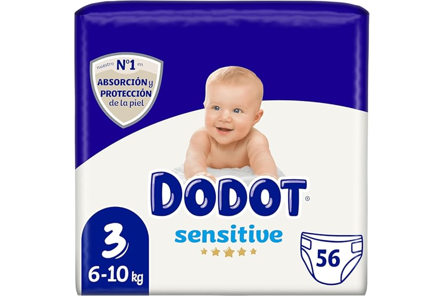 Pañales DODOT Sensitive Talla 3 (6-10 kg) - 56 unidades
