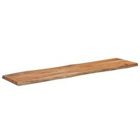 Tablero Rectangular de Madera de Acacia Borde Vivo 140x40x2,5 Cm