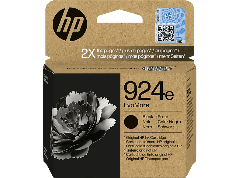 Cartucho de tinta HP EvoMore 924e Negro