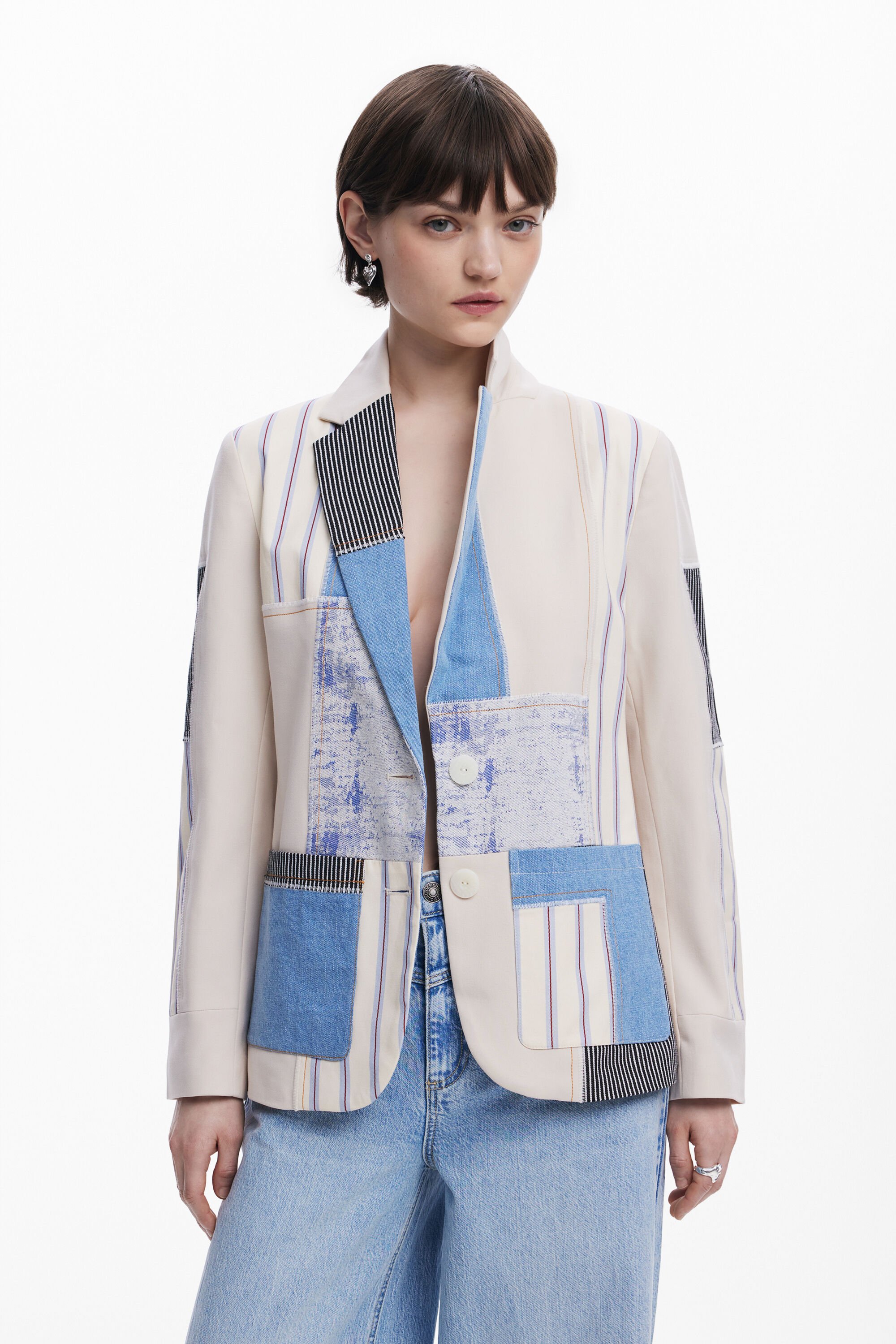 Americana Patchwork Desigual para Mujer Americana Patchwork Desigual para Mujer