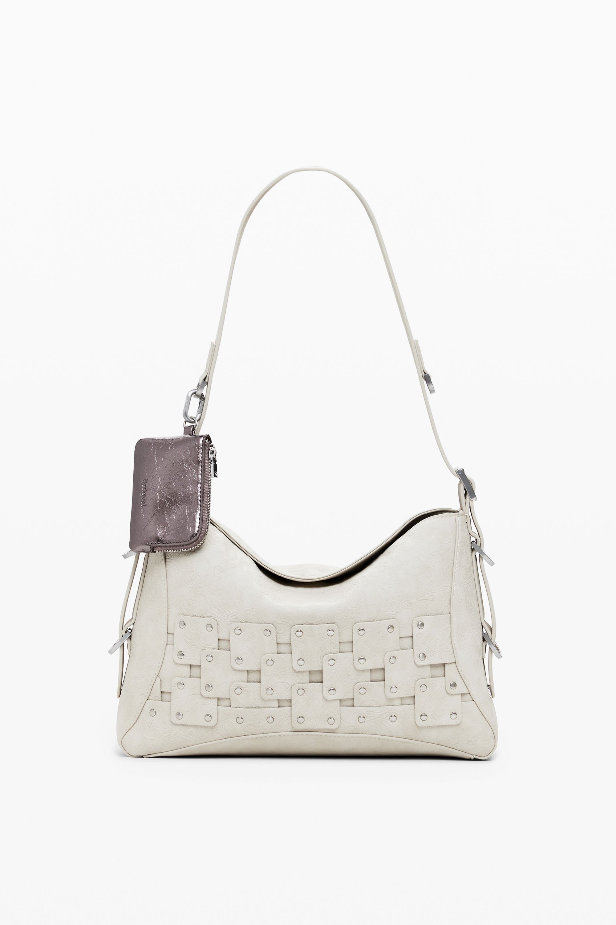 Bolso de mano mediano "patch" con tachuelas
