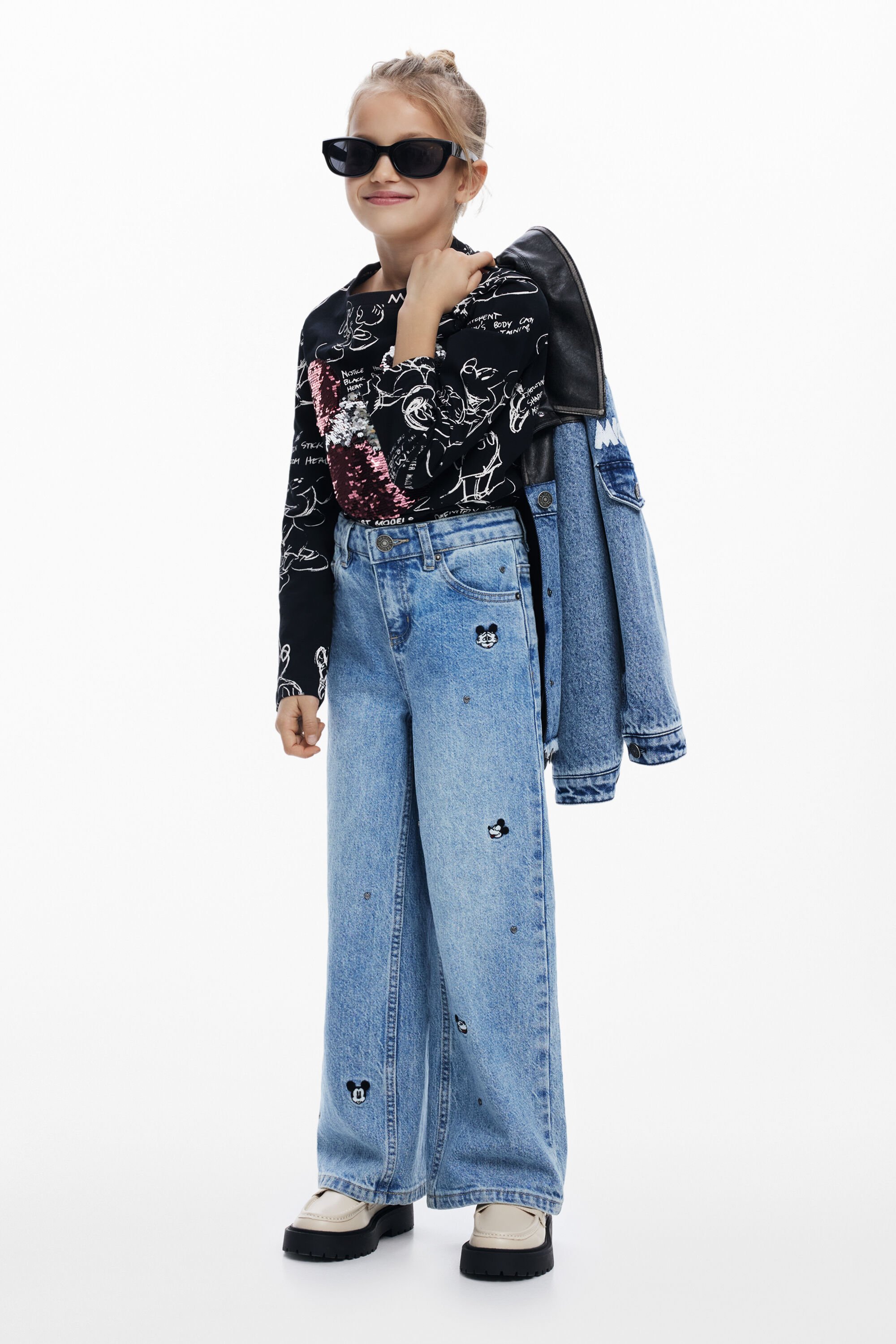 Camisa Vaquera Desigual Mickey Mouse