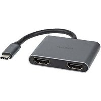 Adaptador Nedis USB-C a 2x HDMI 4K