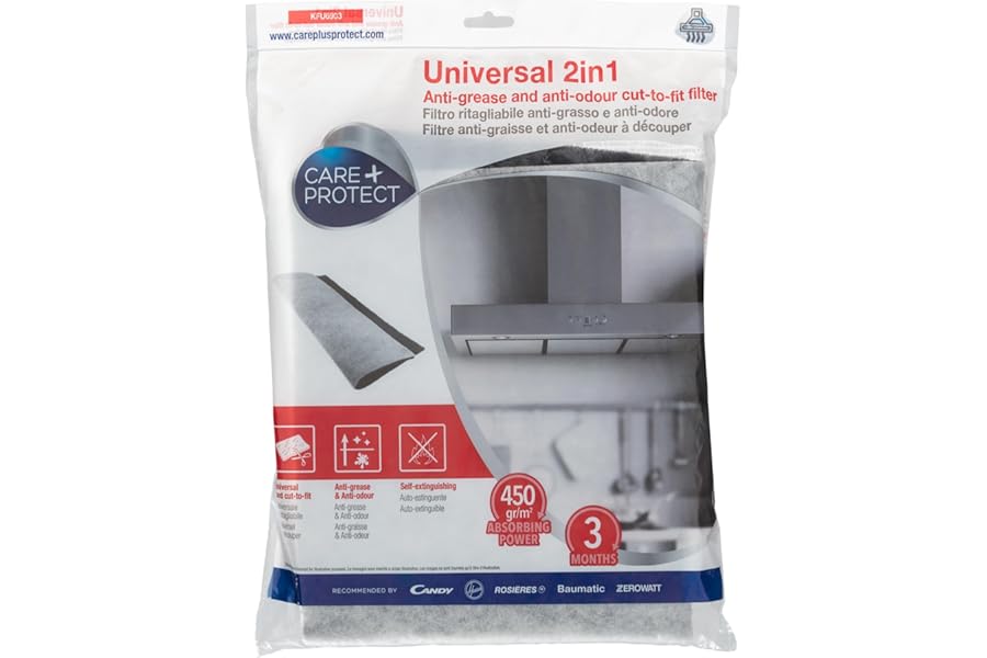 Filtro Universal 2 en 1 Antigrasa y Antiolores Recortable para Aire Acondicionado Filtro Universal 2 en 1 Antigrasa y Antiolores Recortable para Aire Acondicionado