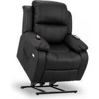 Trevi Sillón Levantapersonas Con Masaje Negro