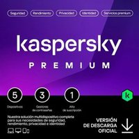 Kaspersky Premium para 5 dispositivos y 1 año