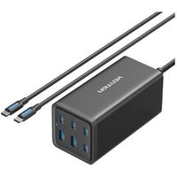 Cargador de Pared Vention 200W 6 Puertos (4x USB-C, 2x USB-A)