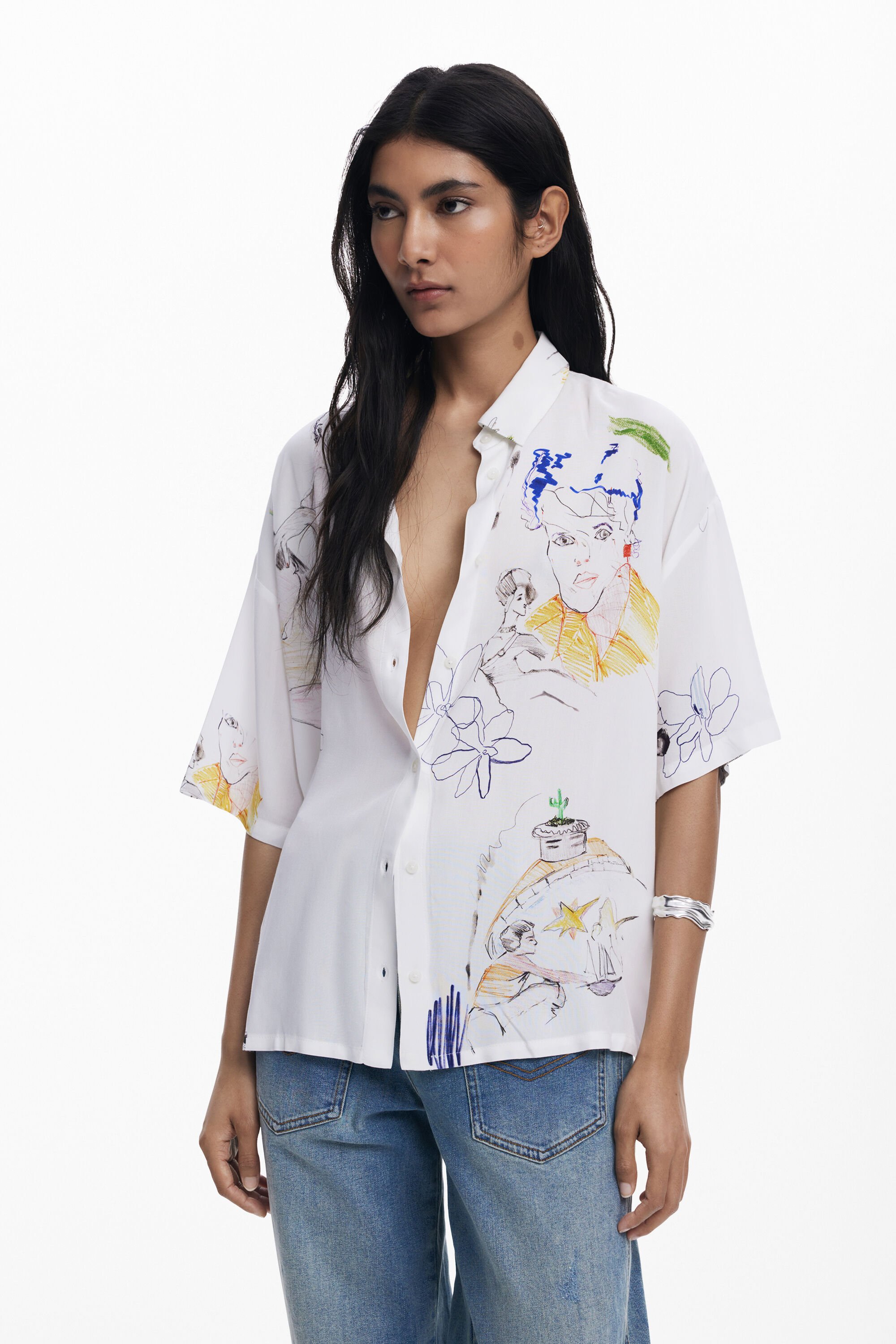 Desigual Camisa manga corta caras fehombre Desigual Camisa manga corta caras fehombre