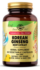 Solgar Extracto de Raíz de Ginseng Coreano 60 Cápsulas Vegetales