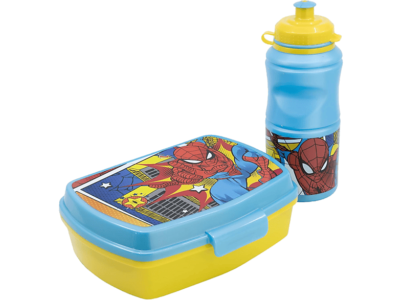 Pack Merchandising Spider-man Set de fiambrera rectangular y botella sport