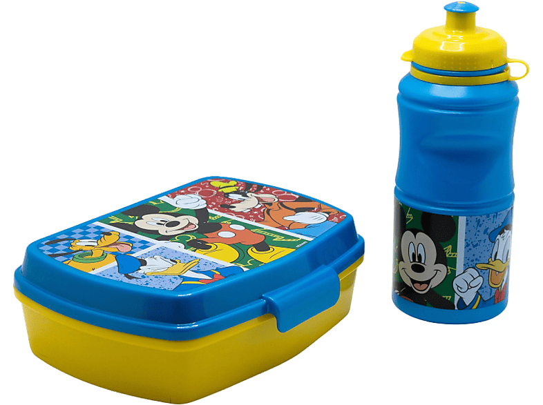 Sherwood Set de fiambrera rectangular y botella sport Mickey
