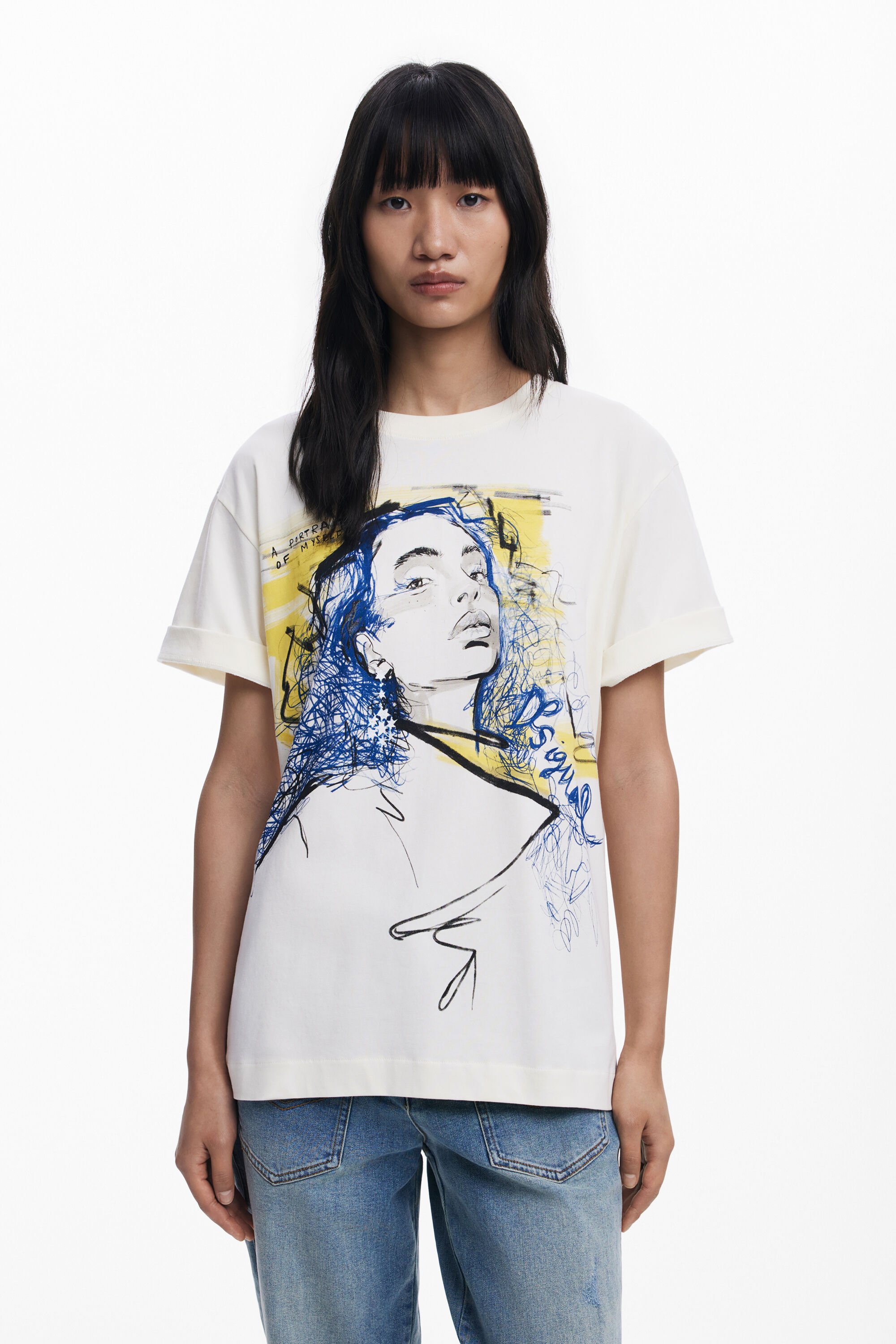 Desigual Camiseta retrato fehombre