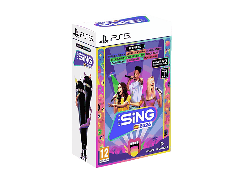 Consola PlayStation 5 Let's Sing 2026 con 2 Micrófonos