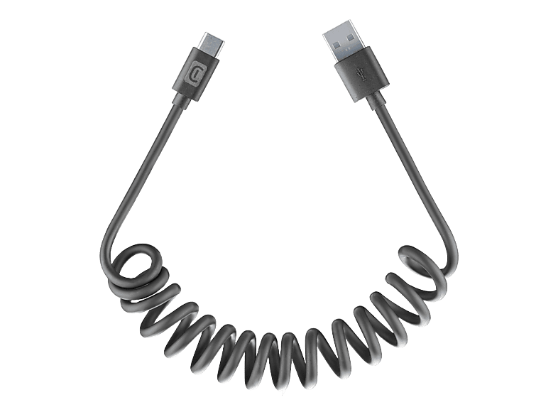 Cable CellularLine Spiral USB-C a USB-C/USB-A Extensible