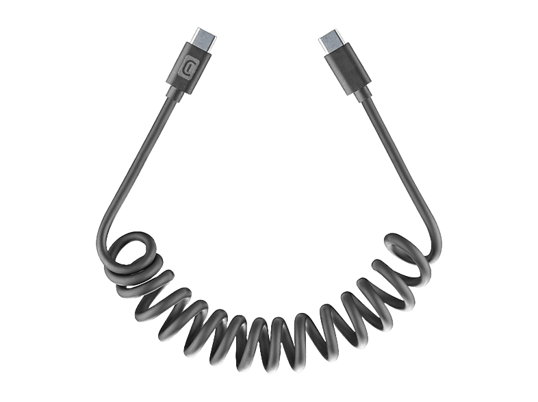 Cable CellularLine SPIRAL USB-C a USB-C 120 cm Anti-enredos Acabado Seda
