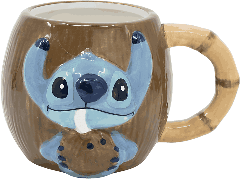 Taza de Cerámica 3D Lilo & Stitch, 420 ml