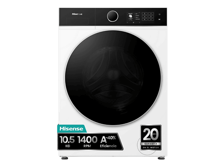 Lavadora Hisense WF5I1045BWQ Carga Frontal 10.5 kg