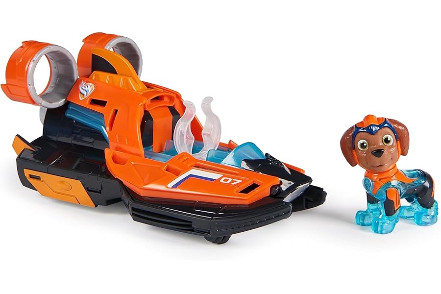 Patrulla Canina Figura Zuma y Vehículo Aerodeslizador