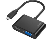 Adaptador Hama USB-C a HDMI/VGA 4K