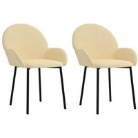 Pack de 2 Sillas de Comedor de Terciopelo
