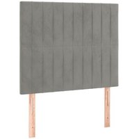 Juego de 2 Cabeceros de Cama de Terciopelo