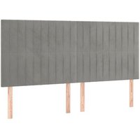 Juego de 4 Cabeceros de Cama de Terciopelo