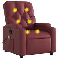 Sillón De Masaje Reclinable Cuero Sintético CFW649490