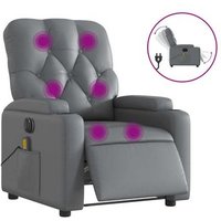 Sillón de Masaje Reclinable Eléctrico de Cuero Sintético
