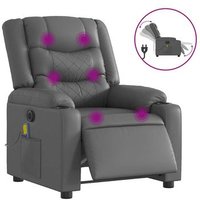 Sillón De Masaje Reclinable Eléctrico Cuero Sintético