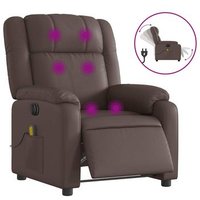 Sillón de Masaje Reclinable Eléctrico Cuero Sintético CFW326359