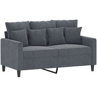 Sofá de 2 Plazas de Terciopelo Oscuro 120 cm Cfw282052