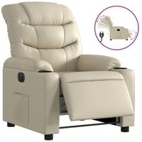 Sillón Reclinable Eléctrico de Cuero Sintético