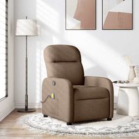 Sillón reclinable con masaje de tela