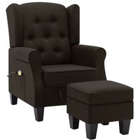 Sillón De Masaje con Reposapiés de Tela